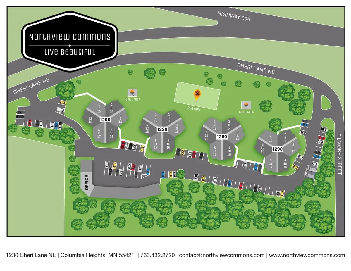 Brooklyn Park apartments for rent - image - Northview Commons Site Map.jpg