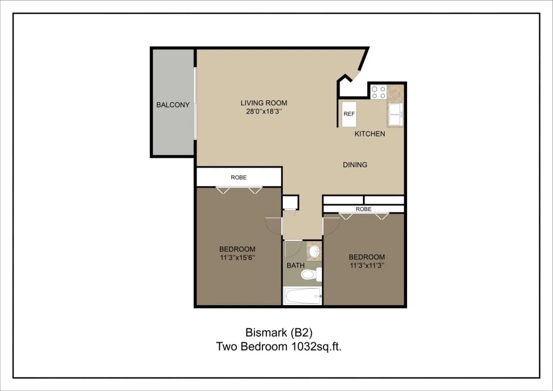 Brooklyn Park apartments for rent - image - 2br_bismark (b2)_1032sqft.webp
